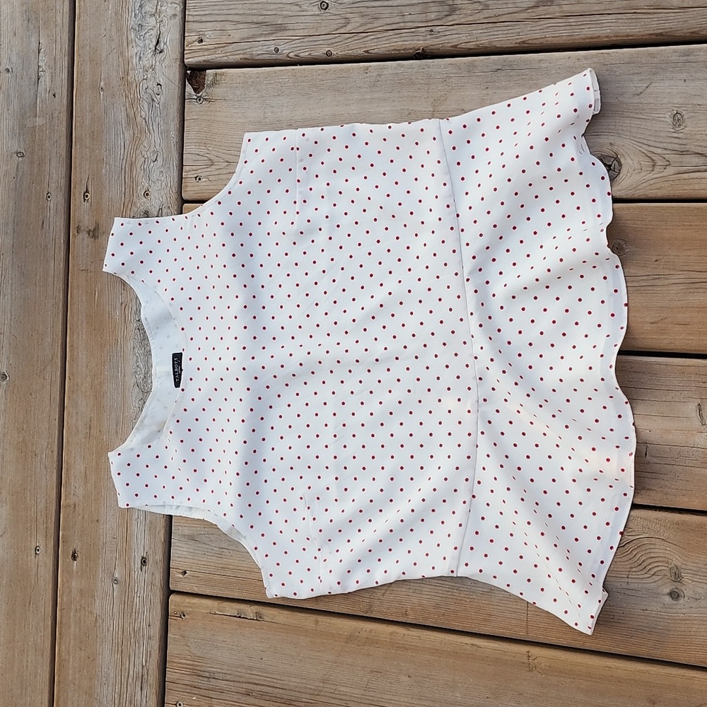 (12P) Talbots Petites Polka Dot Pelpum Business Casual Occasion Urban Design